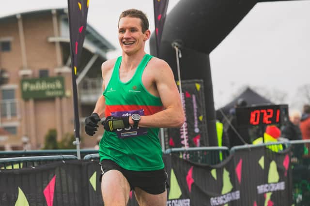 Winner of the men's Wigley Group Warwick Half Harathon Ian Allen. Photo supplied