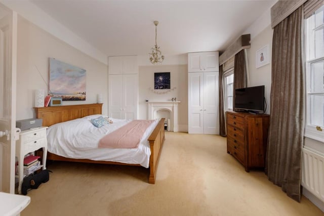 One of the four bedrooms in the property