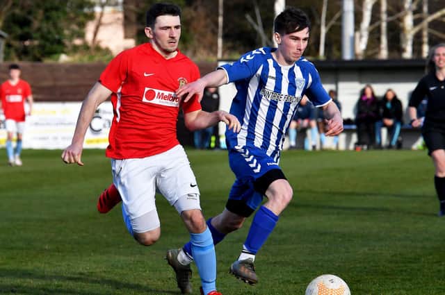 Dan Summerfield breaking from defence against Eynesbury