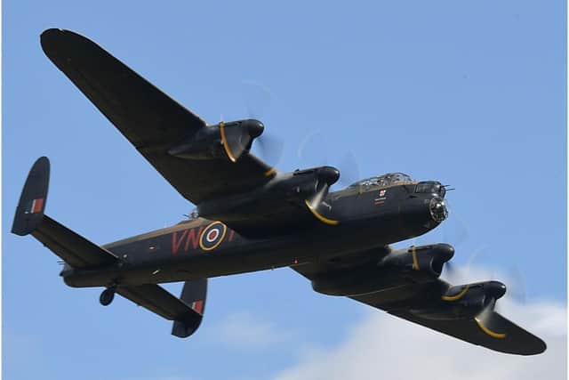 Avro Lancaster four engine bomber of the RAF Battle of Britain Memorial Flight