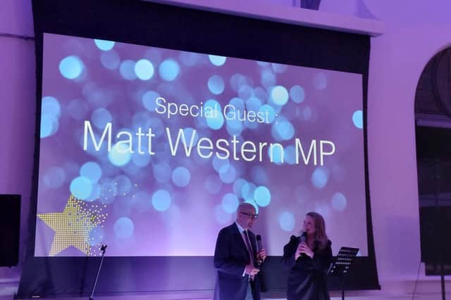 MP Matt Western was a guest speaker at the awards
