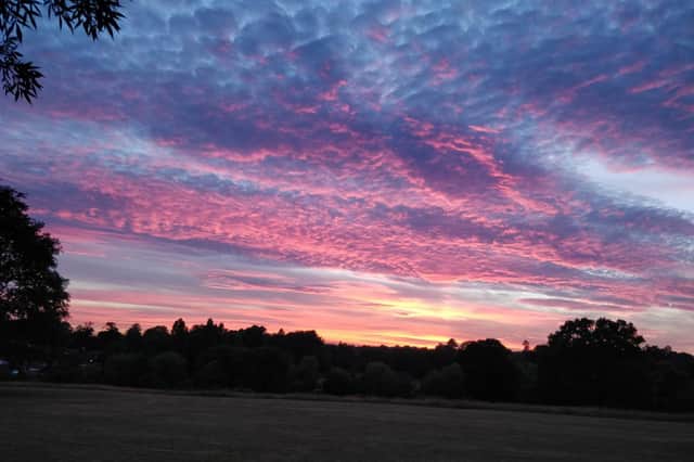 Mackerel Sky over Abbey Fields by Sam Sexton