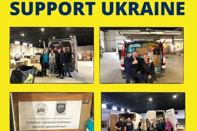 A post by the Polish Centre in Leamington to show aid items being sent to Ukraine from the warehouse drop-off point in Harbury Lane.