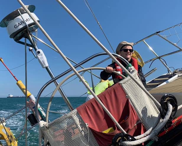 Marie Riley during training for the race. Photo supplied