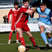 David Kolodynski scored a great opening goal against Godmanchester    PICTURES BY MARTIN PULLEY