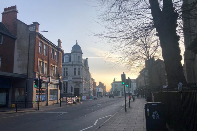Our town centre has some beautiful Victorian architecture, and it looks at its best when the morning sunshine catches it.