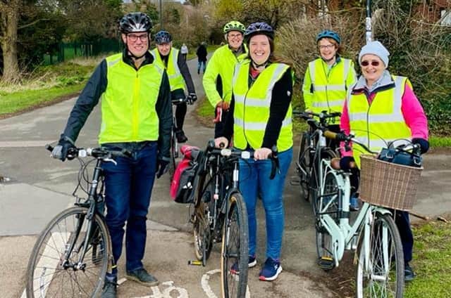 Warwickshire Cycle Buddies, a new initiative aimed at getting more adults cycling, launched on March 12 with a ride from St Nicholas Park to Victoria Park. Photo supplied