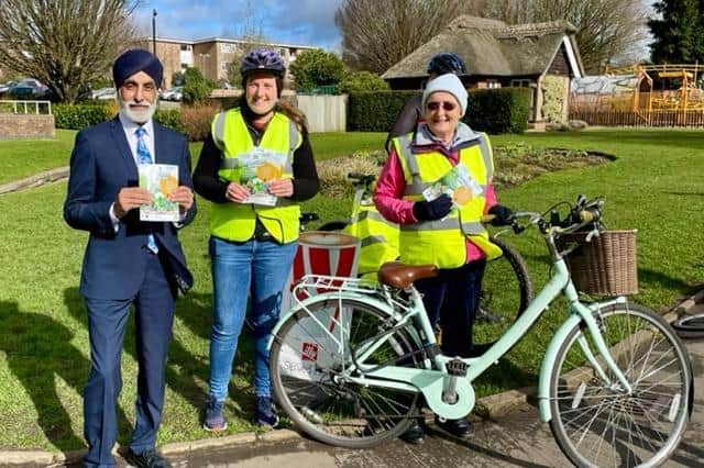 Warwickshire Cycle Buddies, a new initiative aimed at getting more adults cycling, launched on March 12 with a ride from St Nicholas Park to Victoria Park. Photo supplied
.