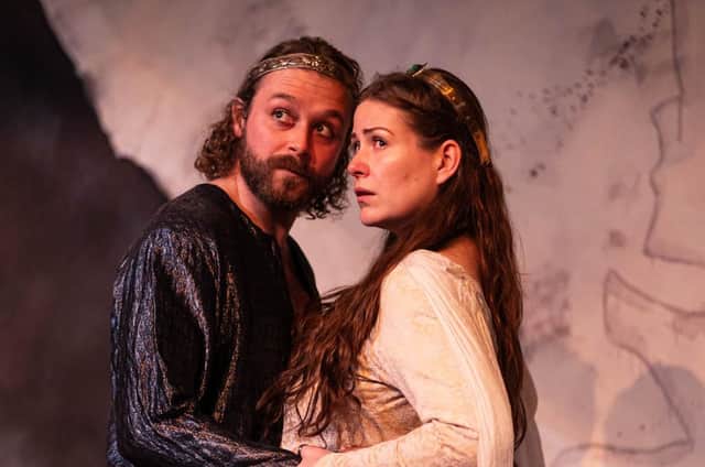 Dan Wilby and Alexandra Whitworth as Macbeth and Lady Macbeth. Photo: Andrew Maguire Photography