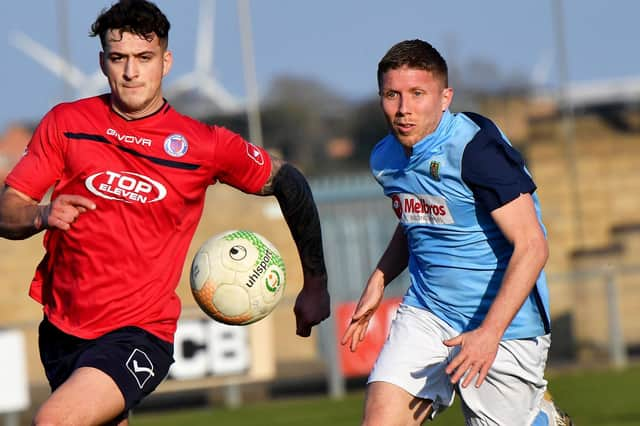 David Kolodynski scored his 250th goal for Rugby Town against Biggleswade United PICTURE BY MARTIN PULLEY