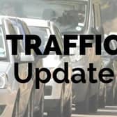The A14 is closed in both directions after a lorry crashed onto the opposite carriageway.