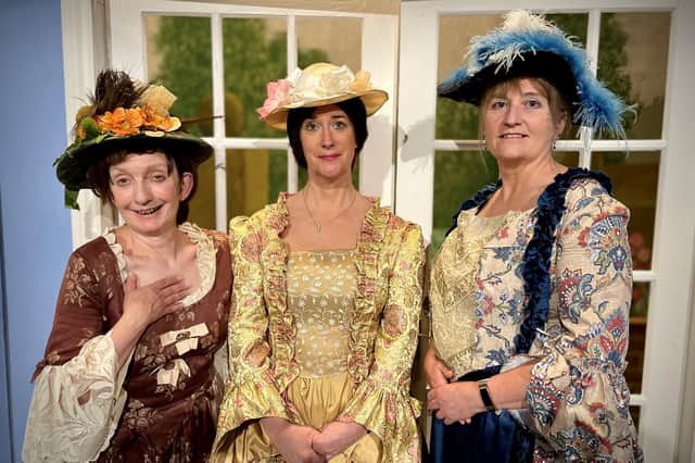 Jo Beckett as Sarah Gardiner, Nicky Main as Mary Ellingworth and Ruth Jones as Mrs Bowman