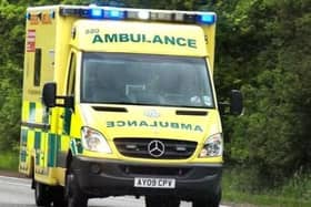 West Midlands Ambulance Service said they found the man with "potentially life-changing injuries" after the crash between a car and a motorbike at 4.15pm yesterday afternoon (Tuesday) off the A5 near to Newton.