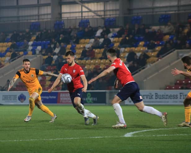 York City entertain Boston United. Photo: Oliver Atkin