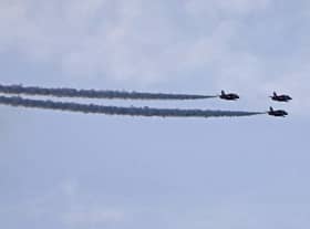 The Red Arrows are set to fly over Market Harborough today (Friday)