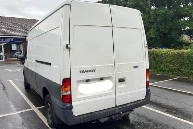 An unlicensed scrap dealer spotted driving around Kenilworth has had his van seized by police.