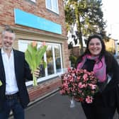 Cllr Matt Jennings with Sandra Goncalves.