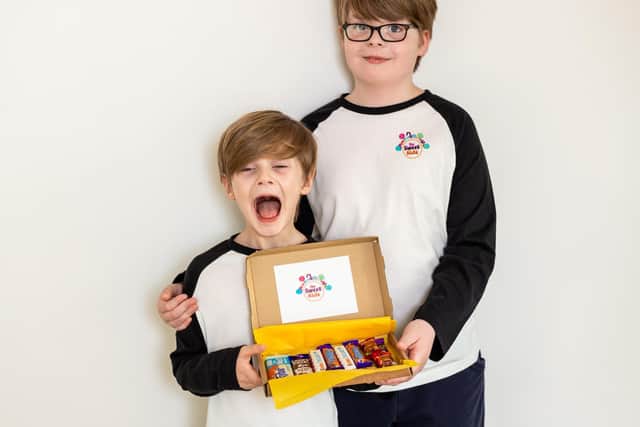 Finley and Harry Powell have created a business called 'The Sweet Kids'. Photo supplied