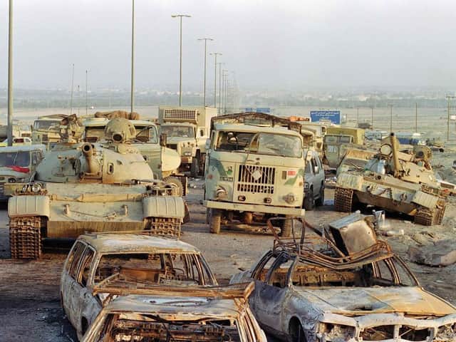 The 'Highway to Death' in Iraq. Photo by David Eason.