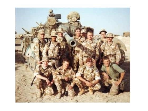 David Eason and his colleagues who served during the Gulf War 1990-1991.
Photo by David Eason.
