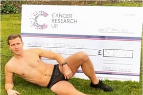 Charles Neale has completed his 200k running challenge for Cancer Research UK. Photo supplied