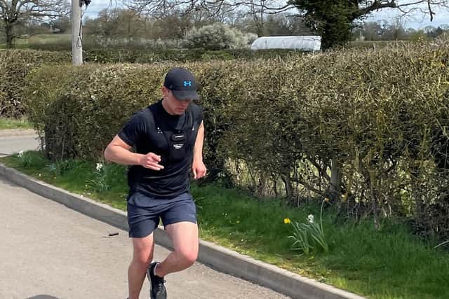 Xander Eddy will be taking on a 475-mile running challenge for the mental health charity Mind. Photo supplied