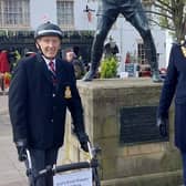 John Wilcock with Cllr Terry Morris, Mayor of Warwick. Photo submitted.