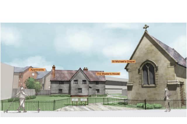 A visual of the Leper Hospital site by Warwick District Council