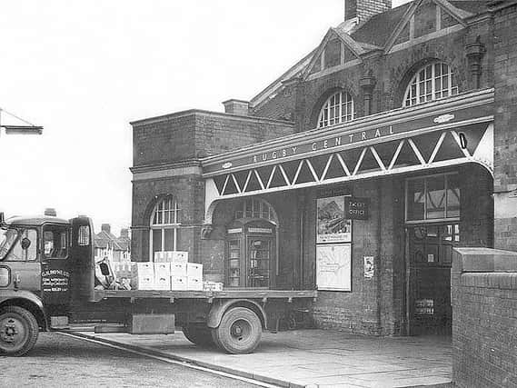 The way we were... Rugby’s Central railway station back in the 1950s.