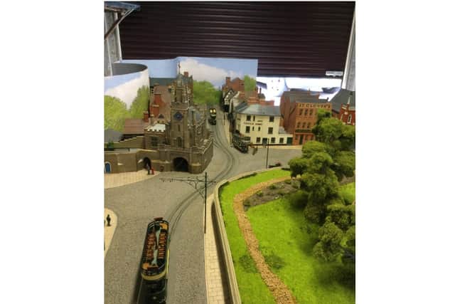 Part of the model of the tramway in Warwick. Photo supplied