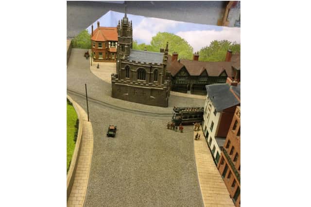 Part of the model of the tramway in Warwick. Photo supplied
