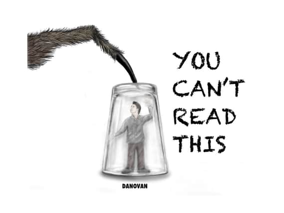 The front cover of Daniel Donovan's e-book, titled 'You Can't Read This'.