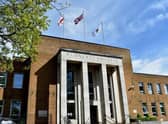 File image: Rugby's town hall.