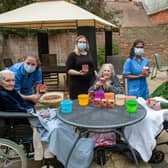 Bromson Hill Nursing Home received a donation from Barratt Homes of flower seeds and plant pots for the residents to plant.