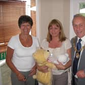 Dave Stocks visiting The Lawns care home. Photo supplied