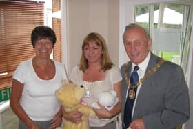 Dave Stocks visiting The Lawns care home. Photo supplied