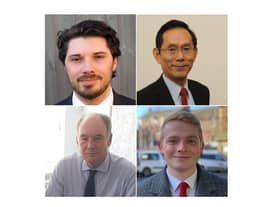 The four candidates for Warwickshire’s next Police and Crime Commissioner - Louis Adam (top left), Henry Lu (top right), Philip Seccombe (bottom left) and Ben Twomey (bottom right).