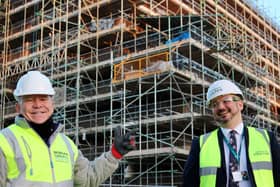 Pictured Dom Littlewood (left), Michael McCulley, Principal Designate at Houlton School (right).