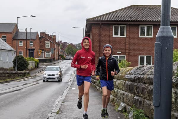 Ishan and Nimal Carson completed a charity challenge over the bank holiday weekend. Photo supplied