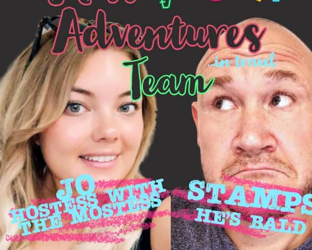 Jo Taylor and Steven Stamps, the Miss Adventures in Travel team.