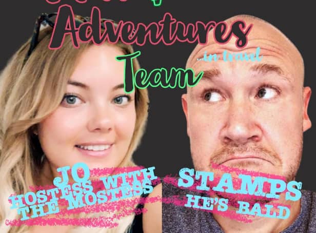 Jo Taylor and Steven Stamps, the Miss Adventures in Travel team.