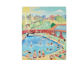 Karen Pittaway's painting of the Kenilworth Lido.