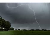 Photographer Carl Gallagher caught this amazing scene as the lightning came down near Ufton Fields. (Light by Night Photography)