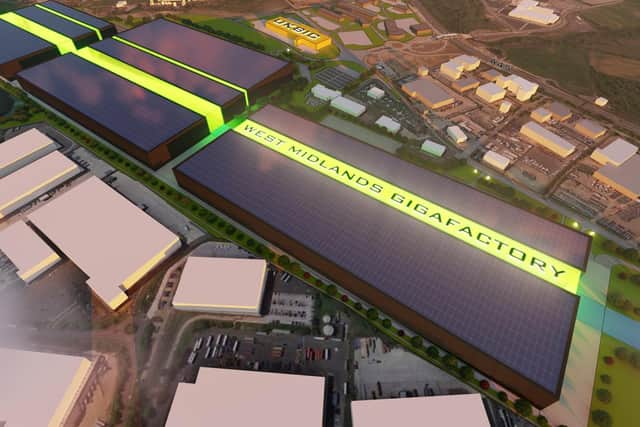 Artist's impression of the West Midlands gigafactory.