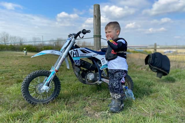 Rugby's amazing racing toddler Harley Beckett
