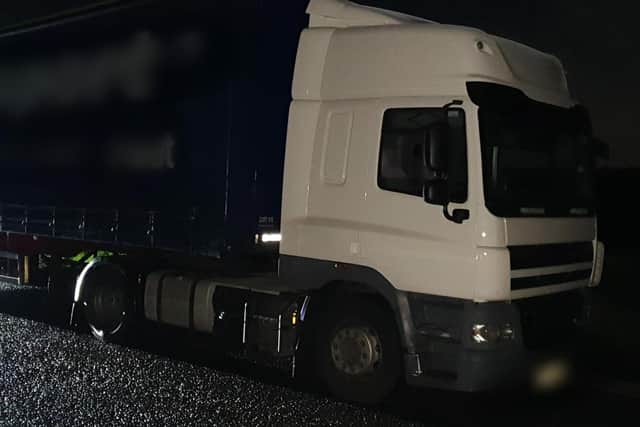Armed police and the police helicopter were scrambled after an eagle-eyed witness spotted the trailer being stolen from Lutterworth in the early hours of yesterday (Monday).