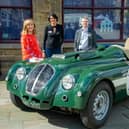 The Healey exhibit has launched at the Market Hall Museum. Pictured: Bronwen Williams, Louise Jennings and Rob Eyre (Junior Archivist Warwickshire Records Office)