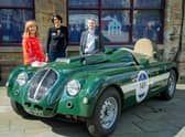 The Healey exhibit has launched at the Market Hall Museum. Pictured: Bronwen Williams, Louise Jennings and Rob Eyre (Junior Archivist Warwickshire Records Office)
