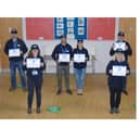 The seven new 'Street Pastors' that will be patrolling the Rugby streets at night to help people in need.