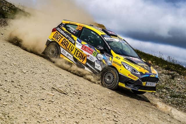 Portugal's rough terrain took its toll on the front-wheel-drive Ford Fiestas (Images M-Sport/ Junior WRC)